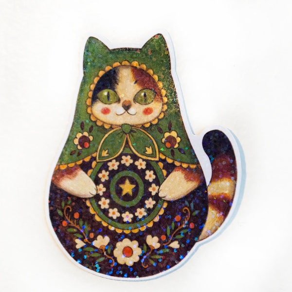 Cat Matryoshka Sticker III