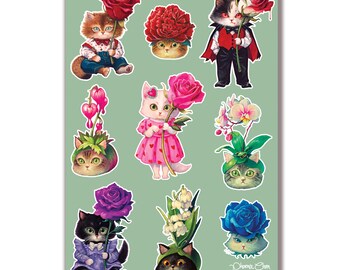 Naklejka Kitty x Flower II