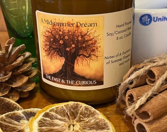Candela profumata "Sogno di mezza estate" da 227 g (8 oz) al cocco e soia.