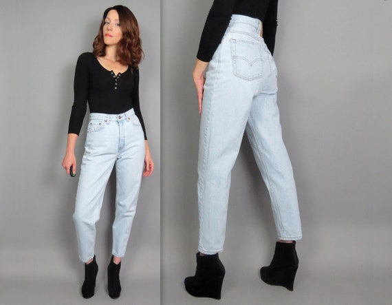 levi's tapered mom jeans