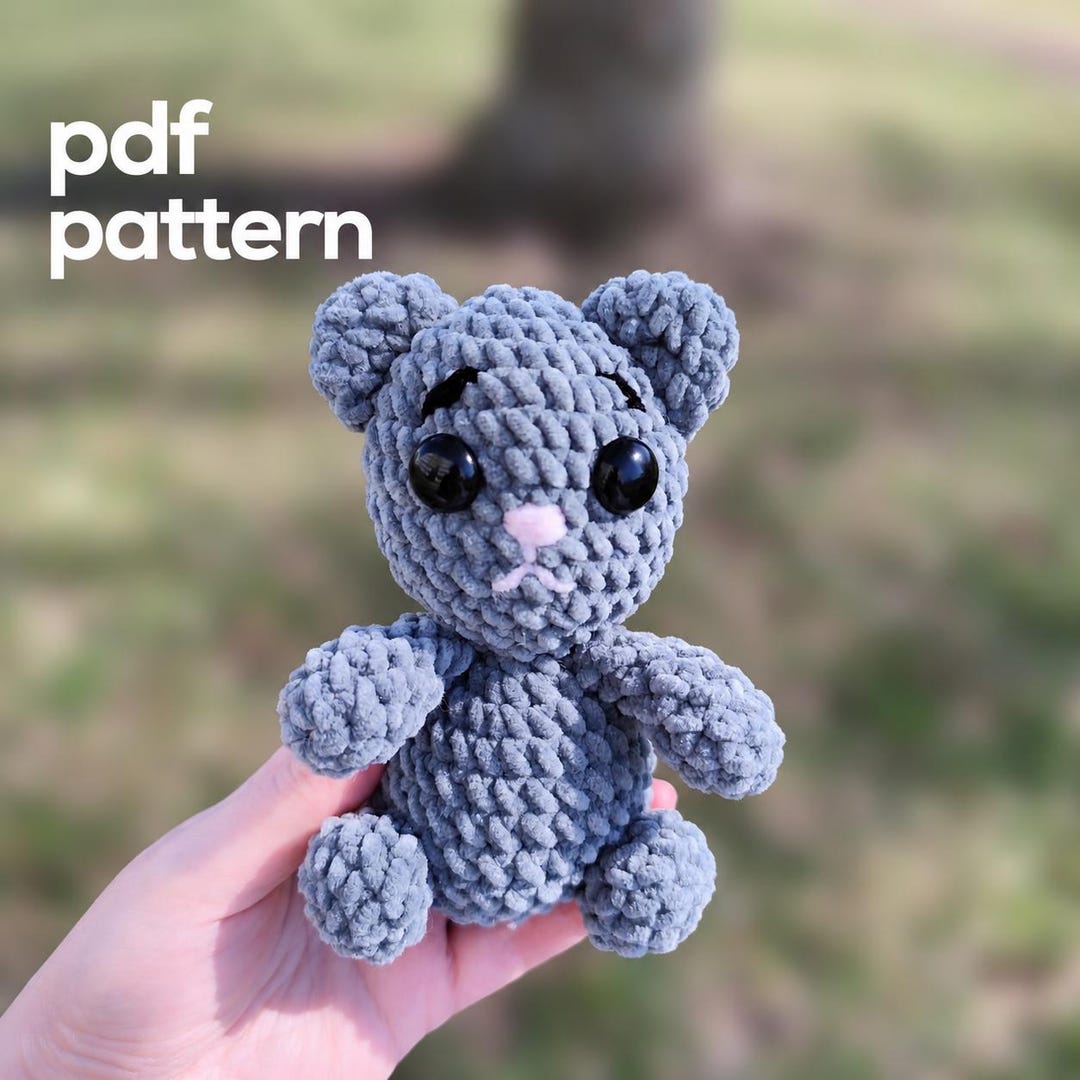 Simple Cat Plus Pattern Cat Plush Pattern, Easy Crochet Project for Beginners, (digital PDF ...
