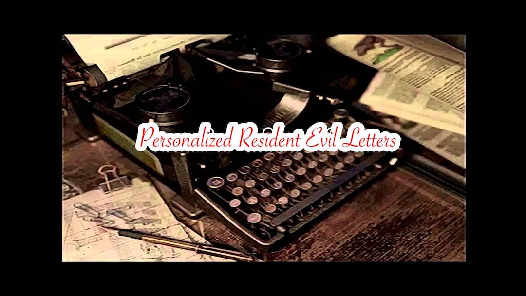 Second Life Rae Letters Custom SFW Letter From Any Resident Evil Character - Etsy
