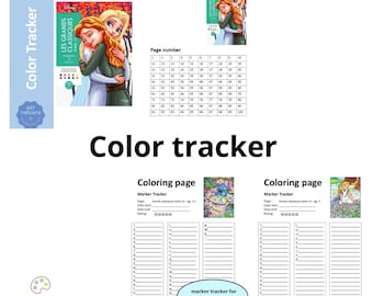GRANDES CLÁSICOS TOMO 13 - Rastreador de colores - Plantilla de rastreador de colores - Rastreador de marcadores - Disney Colorea por números - Imprimible - A4