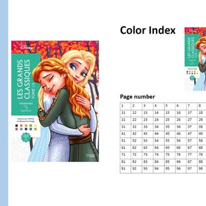 GRANDS CLASSIQUES VOLUME 13 - Guia de Colorir - Modelo de Guia de Colorir - Guia de Marcadores - Disney Colorir por Números - Imprimível - A4 imagem 2