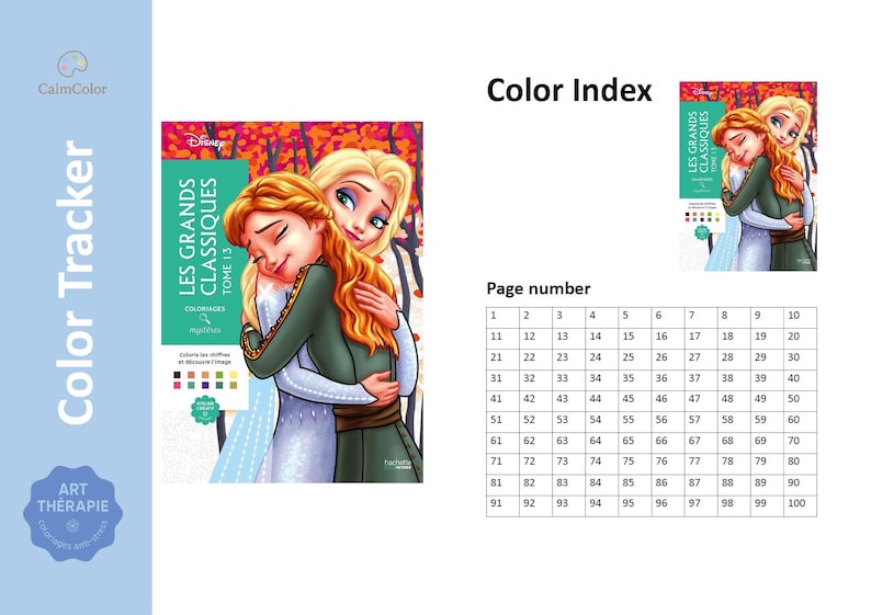 GRANDS CLASSIQUES VOLUME 13 - Guia de Colorir - Modelo de Guia de Colorir - Guia de Marcadores - Disney Colorir por Números - Imprimível - A4 imagem 2
