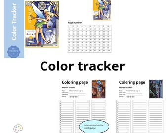 VITRAUX TOMO 2 - Guía para colorear - Plantilla para colorear - Guía de marcadores - Disney Colorea por números - Imprimible - A4