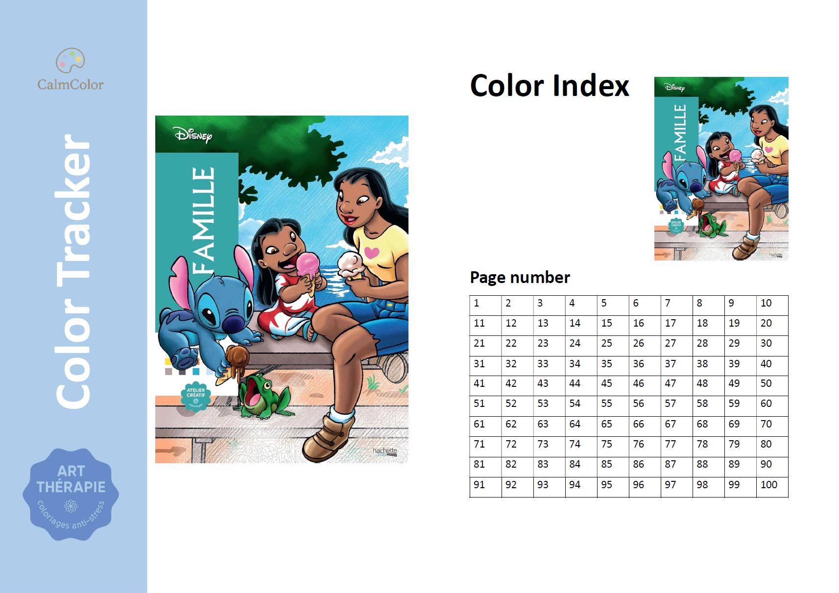 FAMILY - Coloring Page Tracker - Coloring Page Tracker Template ...