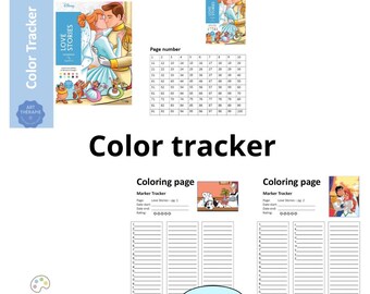 HISTORIAS DE AMOR - Páginas para colorear - Plantillas para colorear - Marcadores - Disney Colorea por números - Imprimible - A4