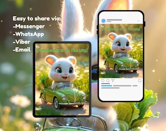 Easter bunny Boy Baby Shower Video Invitation  Editable  Somebunny on the way|  Baby Sprinkle invites | Digital | Mobile invitation template