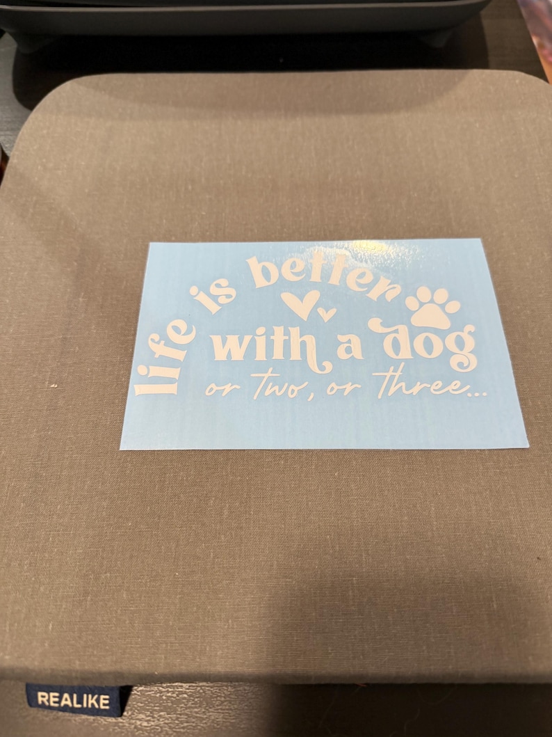 Life is Better With Dog Car Decal, Pet Lover Vinyl Sticker, Paw Print ...