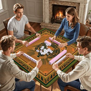 Tiger Mahjong Mat 31.5"x31.5" image 5