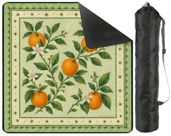 Oranges Mahjong Mat 31.5"x31.5"