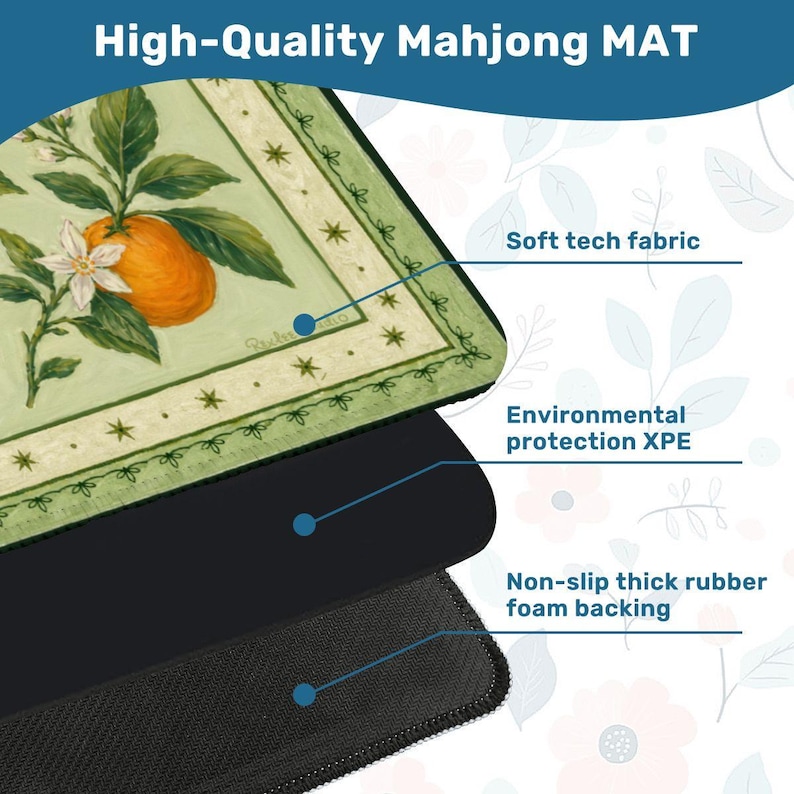 Oranges Mahjong Mat 31.5"x31.5" image 3