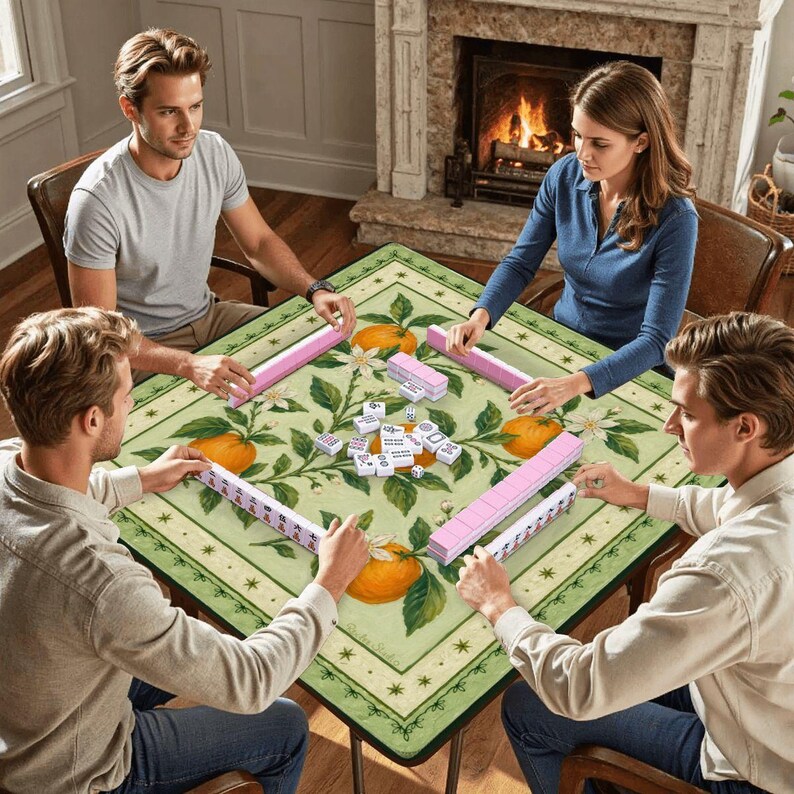 Oranges Mahjong Mat 31.5"x31.5" image 5