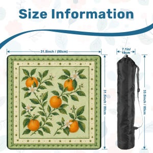 Oranges Mahjong Mat 31.5"x31.5" image 2