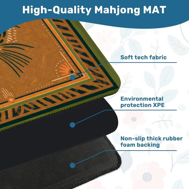 Tiger Mahjong Mat 31.5"x31.5" image 3