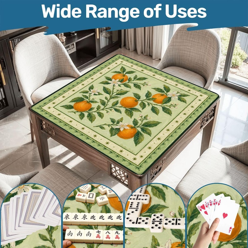 Oranges Mahjong Mat 31.5"x31.5" image 6