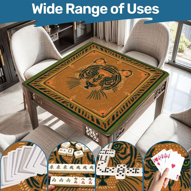 Tiger Mahjong Mat 31.5"x31.5" image 6