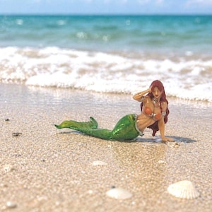 HM Little Mermaid Minature Doll House Fairy Garden Figurine Micro Tiny Terrarium 画像 1