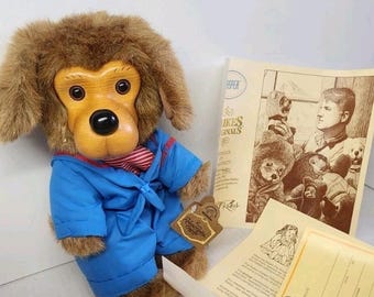 Robert Raikes Original Doll Puppy Dog Jasper Limited Edition 1992 W/ Certificate