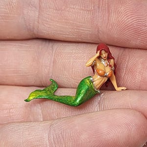 HM Little Mermaid Minature Doll House Fairy Garden Figurine Micro Tiny Terrarium 画像 2