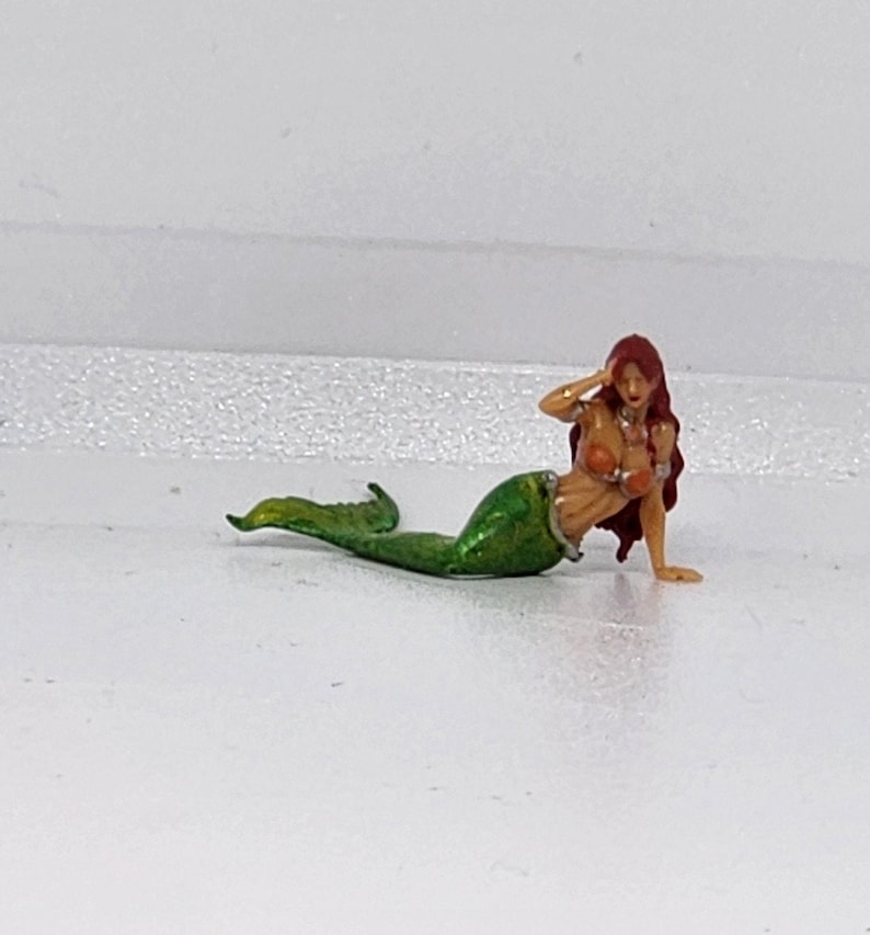 HM Little Mermaid Minature Doll House Fairy Garden Figurine Micro Tiny Terrarium 画像 3