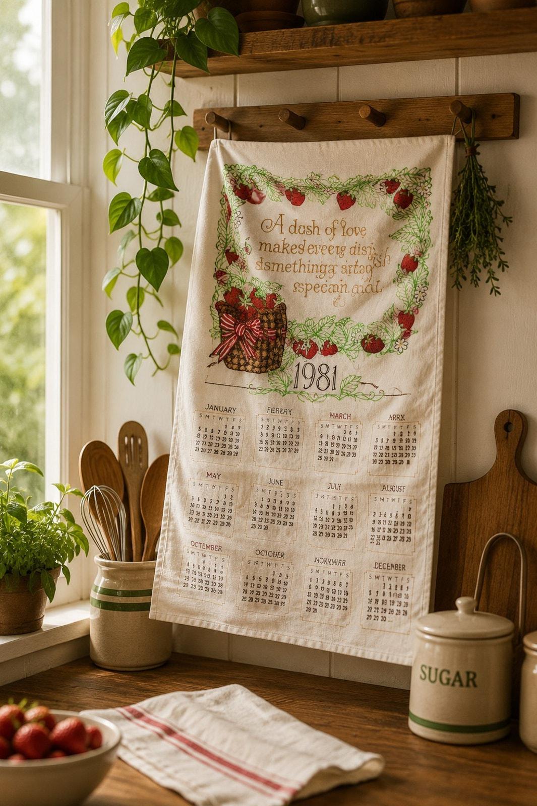 Wall Hanging 1981 Calendar - Etsy