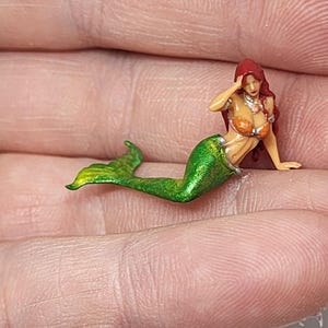 HM Little Mermaid Minature Doll House Fairy Garden Figurine Micro Tiny Terrarium 画像 7