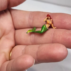 HM Little Mermaid Minature Doll House Fairy Garden Figurine Micro Tiny Terrarium 画像 8