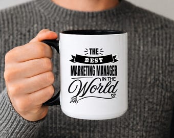 Best Marketing Manager mug, Marketing Manager Appreciation Gift, Marketing Manager Coffee Mug, Thank You Marketing Manager Cup