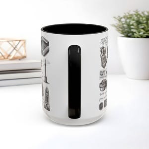 Newcastle Illustrated Landmarks mug, Newcastle coffee cup, Newcastle student coffee cup image 8