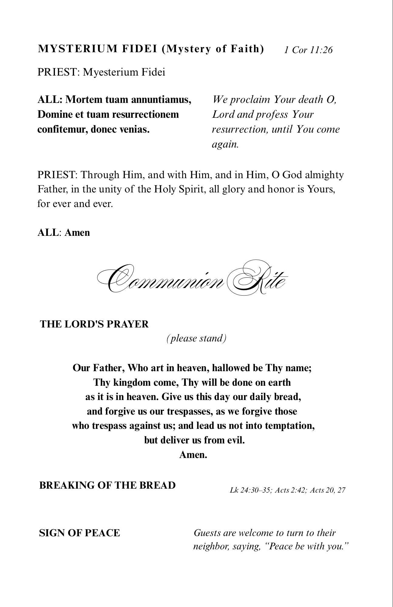 Mass Program Example Catholic Wedding Mass Program Template - Etsy