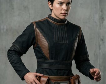 Bo-Katan Kryze Cosplay Costume | Women's Mandalorian Flight Suit | Star Wars Armor Undersuit Set