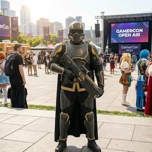 B-01 Inner Body Costume, Vest, Belt & Cape Inspired by HD suit