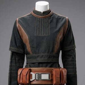 Bo-Katan Kryze Cosplay Costume | Women's Mandalorian Flight Suit | Star Wars Armor Undersuit Set image 3
