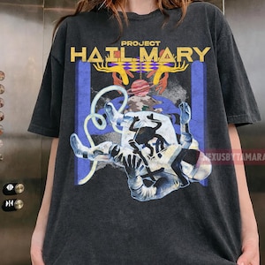 T-shirt Project Hail Mary Sci Fi Book Lover, ruimteavontuur retro astronaut-T-shirt