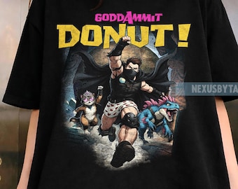 Vintage God Damnit Donut Mongo Shirt, Dungeon Crawler Carl Shirt, lustiges Fantasy Graphic Tee