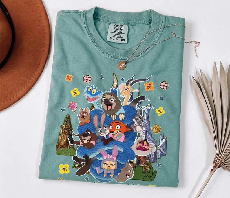 Retro Disney Zootopia 2-tröja, Judy Hopps Nick Wilde-tröja, Vi är vilda och vi kan inte tämjas tröja, Disney Wild Animals, Disneyland-familjeresa bild 4