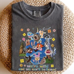 Retro Disney Zootopia 2-tröja, Judy Hopps Nick Wilde-tröja, Vi är vilda och vi kan inte tämjas tröja, Disney Wild Animals, Disneyland-familjeresa bild 3