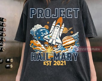 Camiseta Project Hail Mary Comfort Colors, camiseta Rocky Amaze, camiseta de regalo para amantes de los libros de ciencia ficción