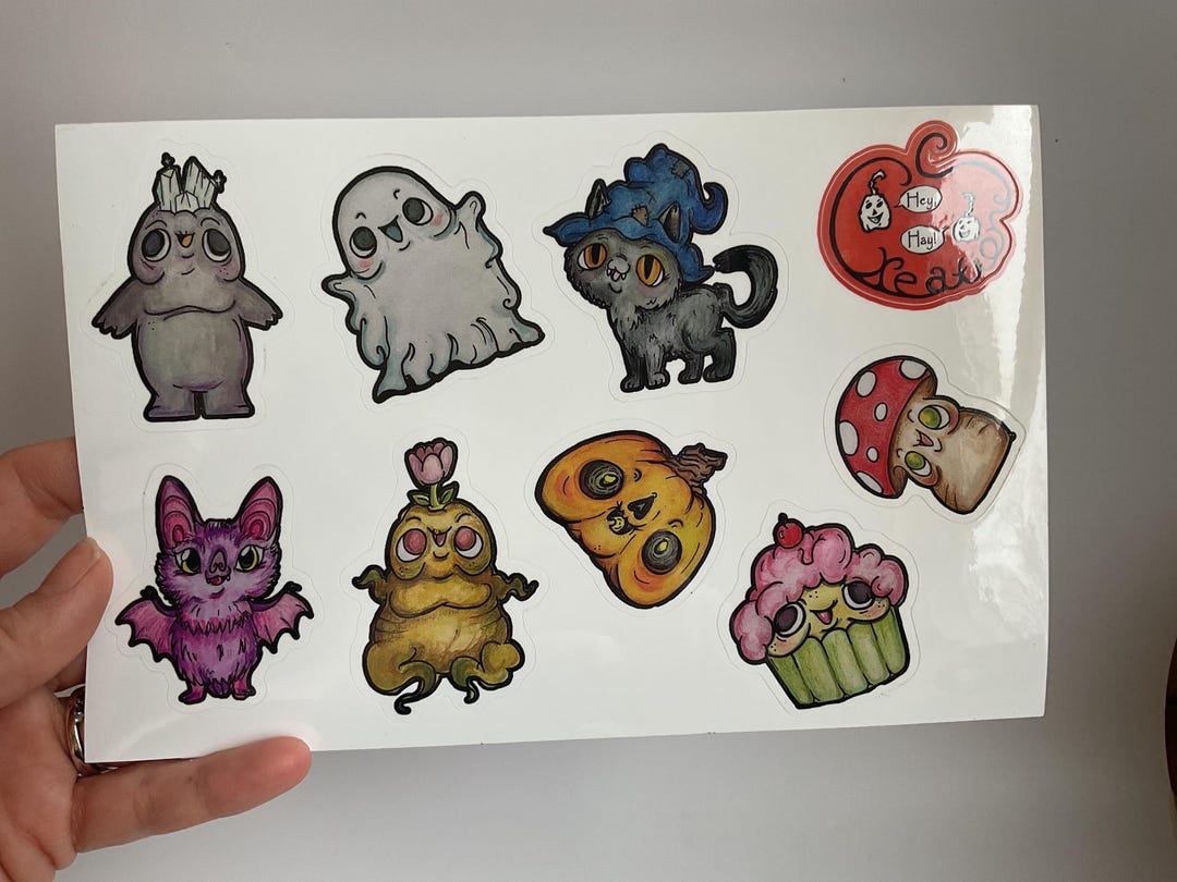6X4 Inch Sticker Sheet With 9 Unique Designs! - Etsy