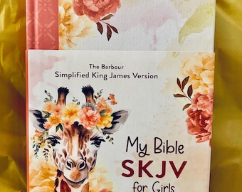 NEW,  Holy Bible: My Bible Skjv for Girls - Floral Giraffe, 8-12 years old