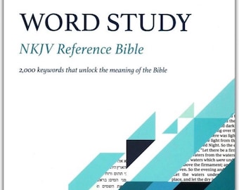 NEW, NKJV Word Study Bible Hardcover, Journaling Supplies, Christian Book