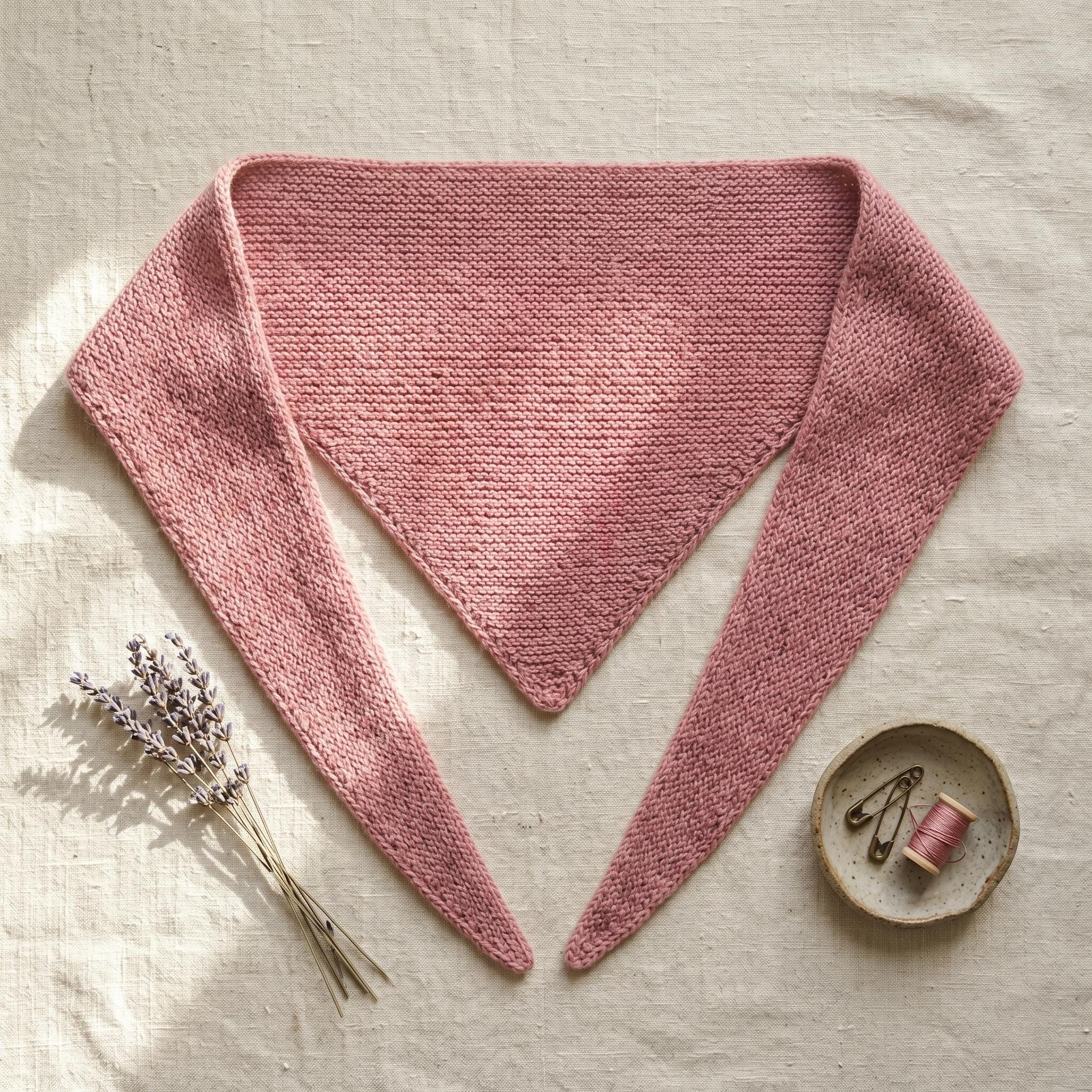 Easy Small Triangle Scarf Pattern Knitting Beginner Knit Pattern ...