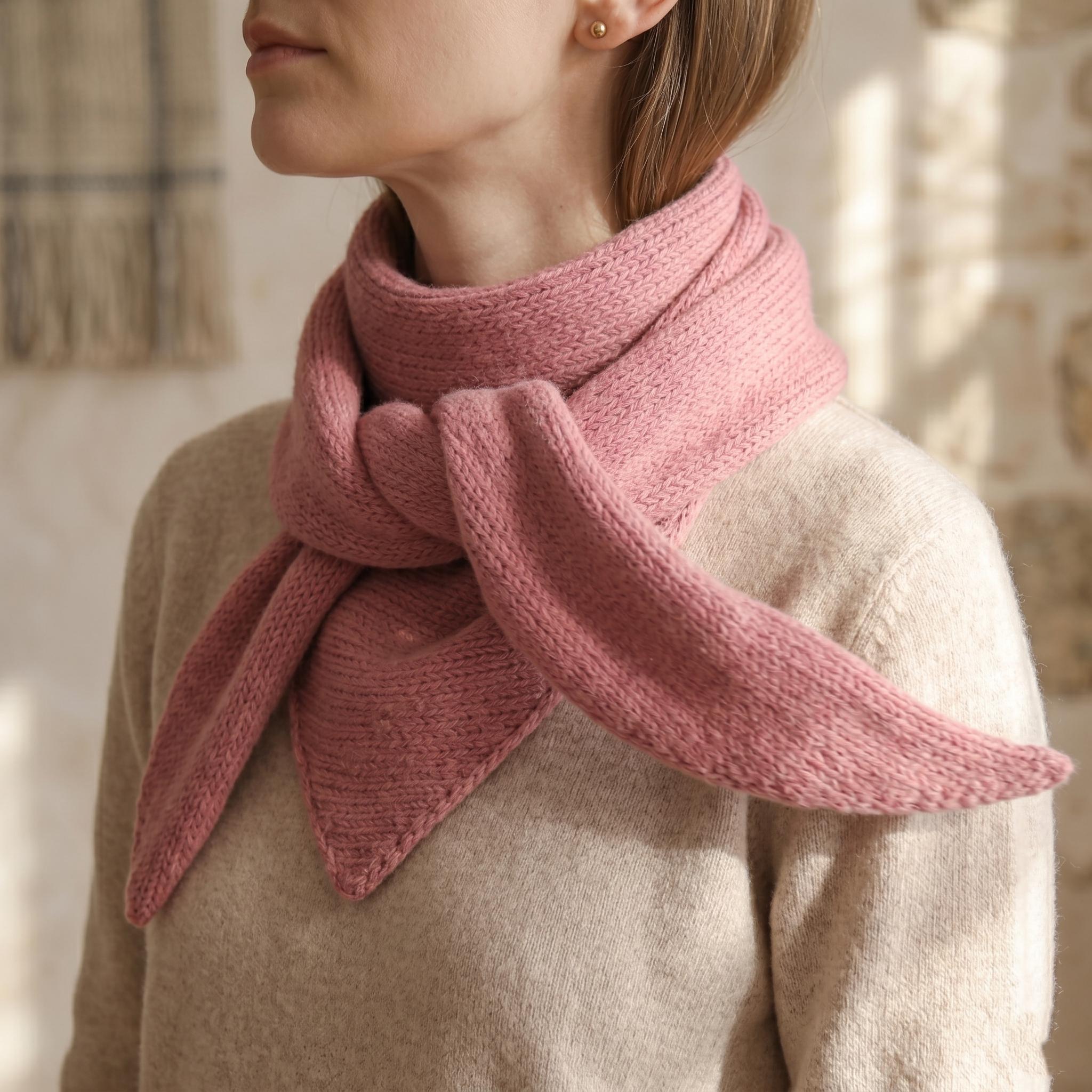 Easy Small Triangle Scarf Pattern Knitting Beginner Knit Pattern ...