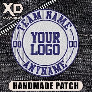 Custom Team Baseball Bat Knob Logo Patch Personalized Player Name Number Embroidered Patch Iron On Keychains Hook & Loop For Jacket Jeans