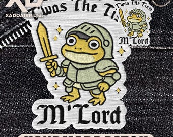 Twas The Tism Frog Patch Funny Meme Humor Embroidered Patch Iron On Keychains Hook & Loop Autism Awareness Sarcastic Quote For Jacket Hat