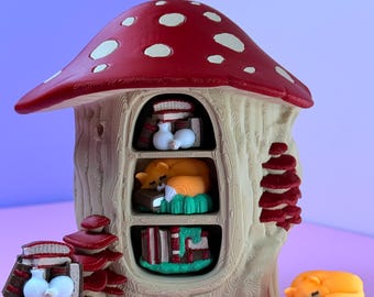 Mushroom Tree book-nook clicker-fidget toys