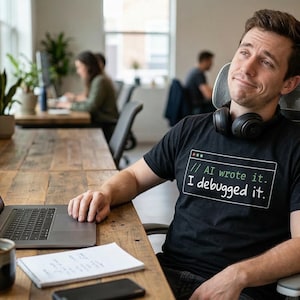 AI Wrote It I Debugged It Shirt, Funny Programmer Tee, Software Engineer Gift, Developer Humor Shirt, Coding T-Shirt, Coder Gift