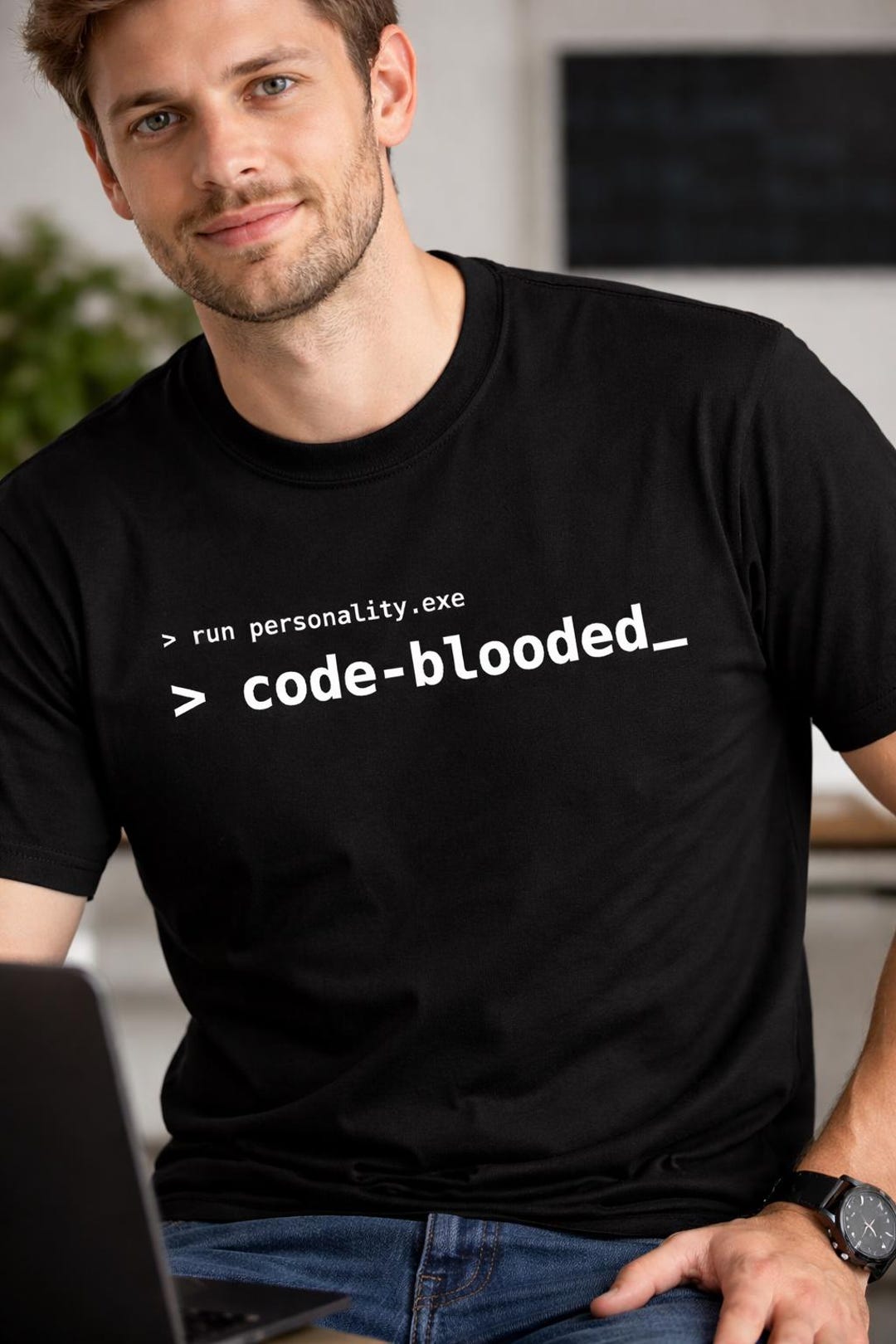 Code Blooded Programmer T-shirt, Software Developer Tech Humor Tee - Etsy